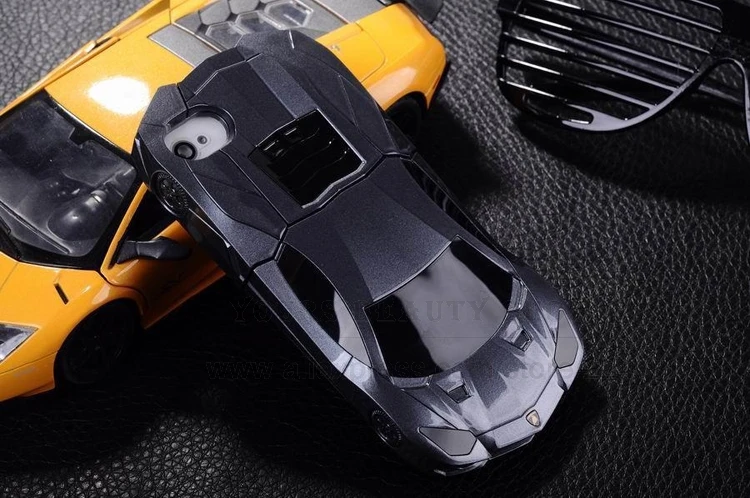 HOT COOL Designer 3D Sports Car Multipurpose Stand Holder Hard Phone Case For iPhone 4s 4 4G with Packing IP4P009 |