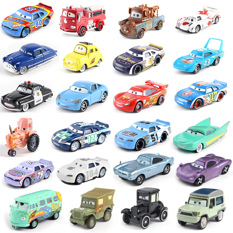 

Disney Pixar Car Jindinoco Blue Black Police Lightning McQueen Child Die Casting Toy Car 1:55 Loose New Style