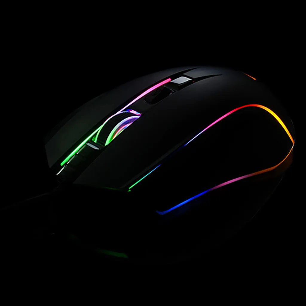 Проводная игровая мышь эргономичная 6 кнопок 3500 DPI RGB для Windows ПК игр беспроводная