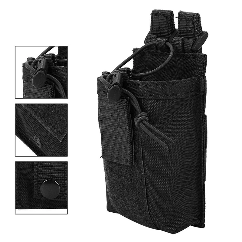 Тактический Molle Walkie-talkie Pouch Interphone Storage Bag Открытый Molle Radio Pouch для военного использования Walkie-Talkie Чехол-держатель