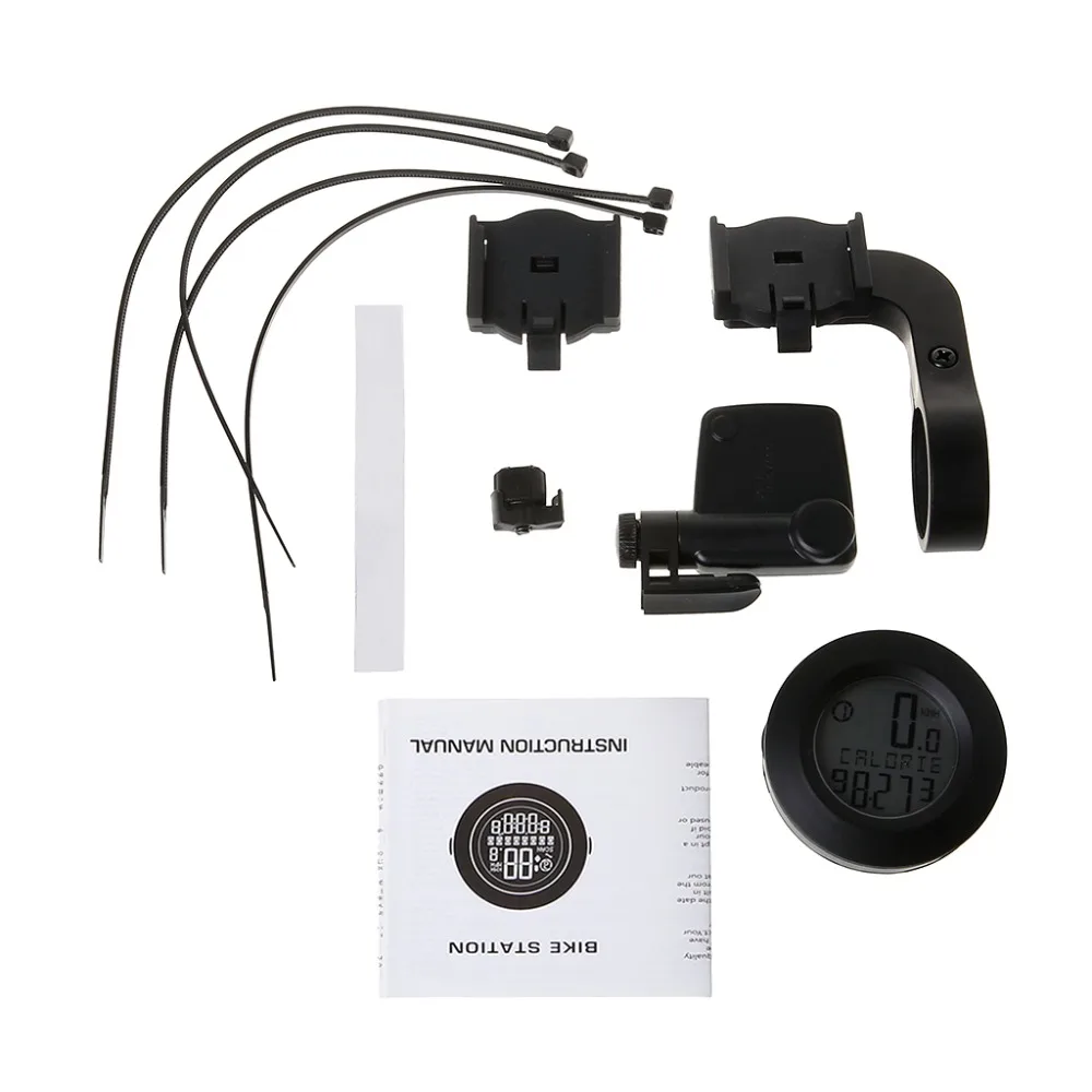 Велосипедный компьютер круглый секундомер беспроводной водонепроницаемый