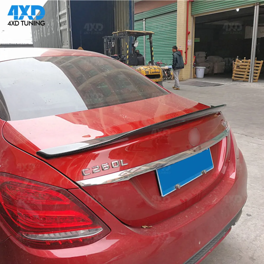 W205 седан спойлер из углеродного волокна PSM стиль для Mercedes C200 C250 C260 заднего