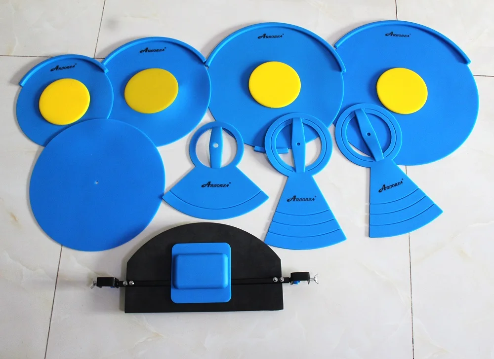 

Arborea Blue Color Mute Mat Set