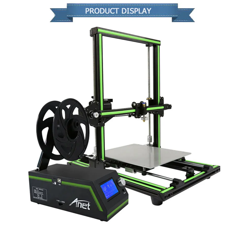 Anet E10 предсборка версия 3d принтер комплект DIY Reprap Prusa i3 3d принтер Высокая точность рабочего стола Impressora 3d принтер drucker