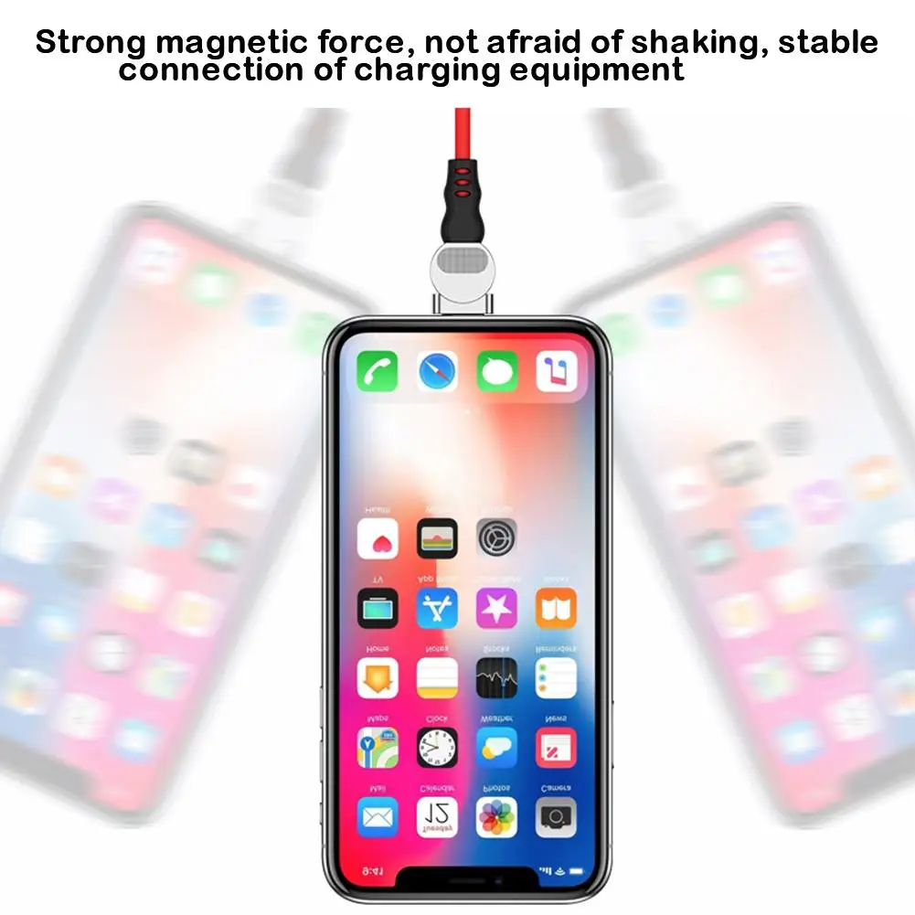 

TPE 3-In-1 Magnetic Data Cable Type-c Android 180 Elbow Magnetic Charging Cable