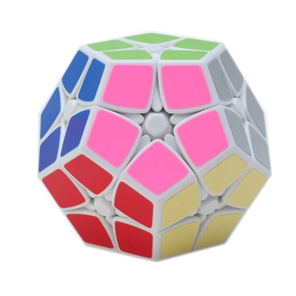 Shengshou 2x2 кубик рубика Megaminx черно белая наклейка 2 слоя Додекаэдр Рубика Кубик