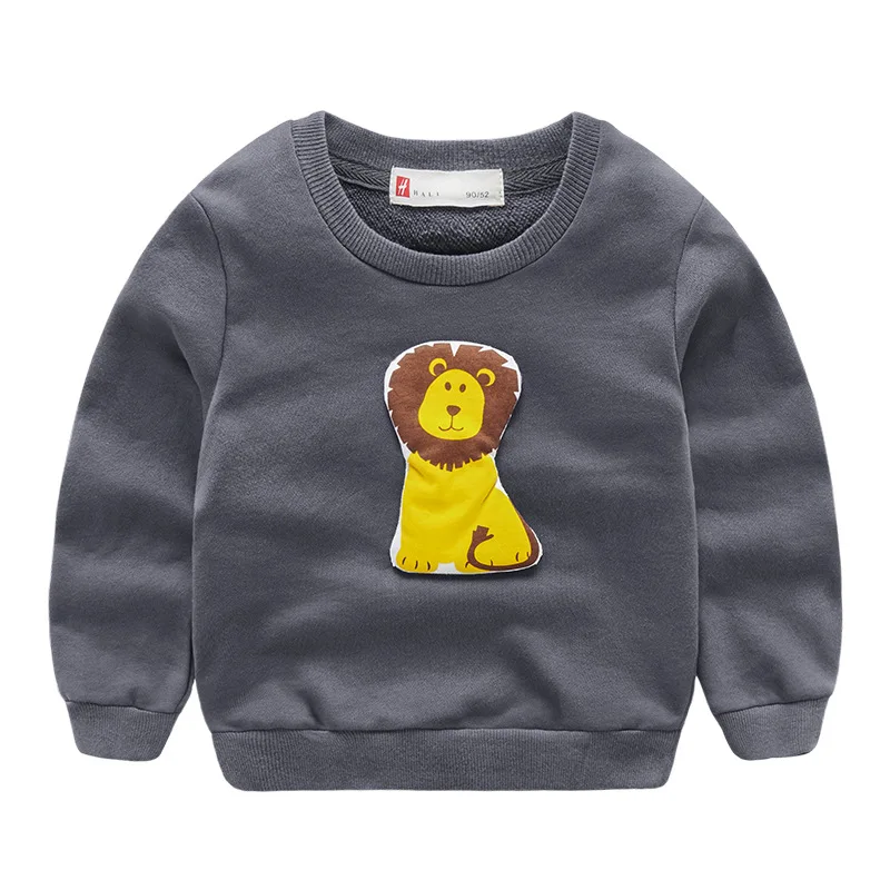 

2022 new Kids hoodies sweatshirts cotton Cartoon 3D Lion crocodile Animal boy girl Sweater toddler coat tops Children clothing
