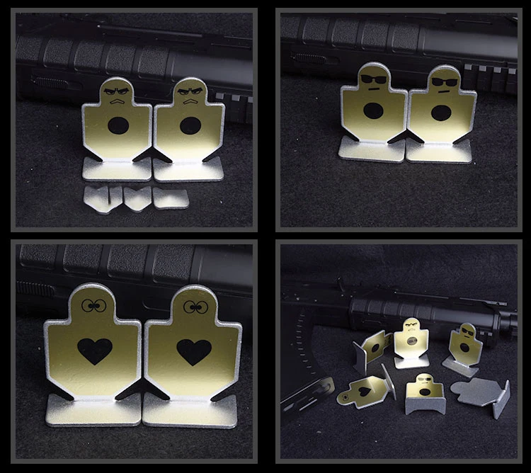 6 шт. тактический страйкбол Rarget металлическая мишень тренировочная доска