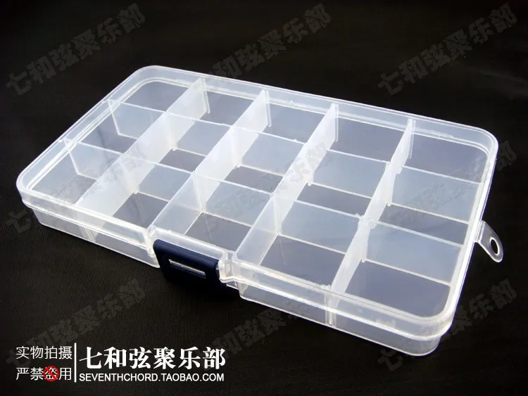 Из 2 предметов гитарных медиаторов Чехол Коробка для хранения 15 Сетки ячейки