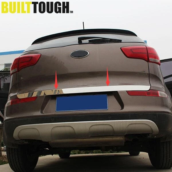 

FIT FOR KIA SPORTAGE R 2011 2012-2015 CHROME REAR TRUNK TAILGATE BACK DOOR LID COVER BOOT TRIM LIFTGATE EDGE MOLDING HATCH STRIP