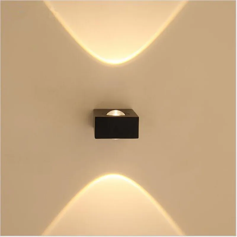 4 шт. боковое освещение вверх и вниз 6 Вт светодиодный настенный светильник