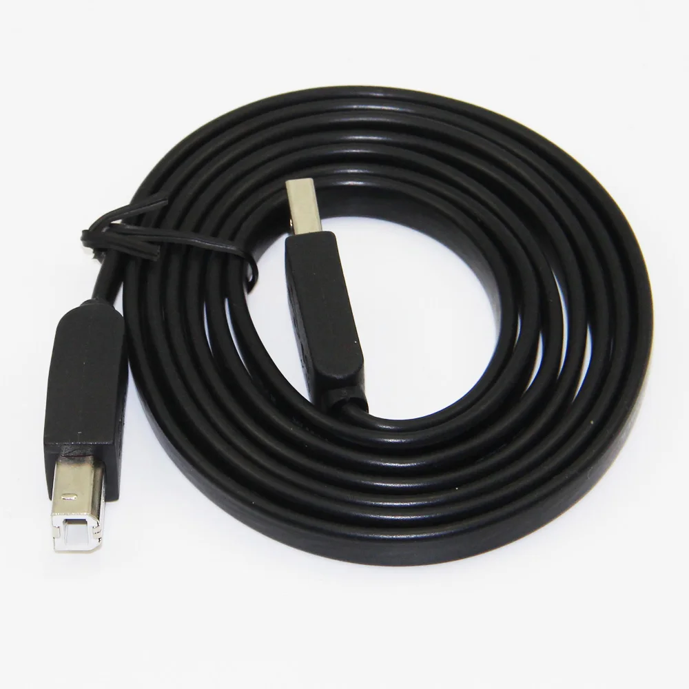 Плоский кабель USB 2 0 для принтера 1 5 м футов типа A папа Тип B сердечник из чистой