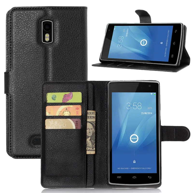 Для Doogee Kissme DG580 чехол Роскошный кошелек PU кожаный флип защитный для задней панели