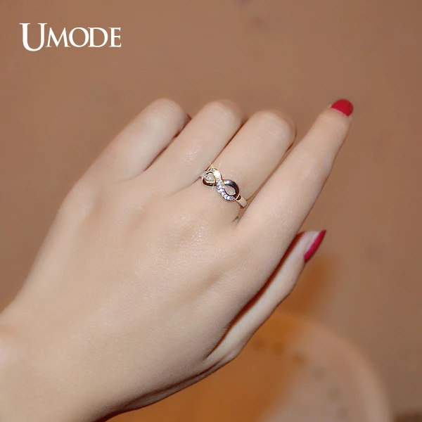 UMODE белый золотой цвет проложили крошечные высокое качество AAA + фианит