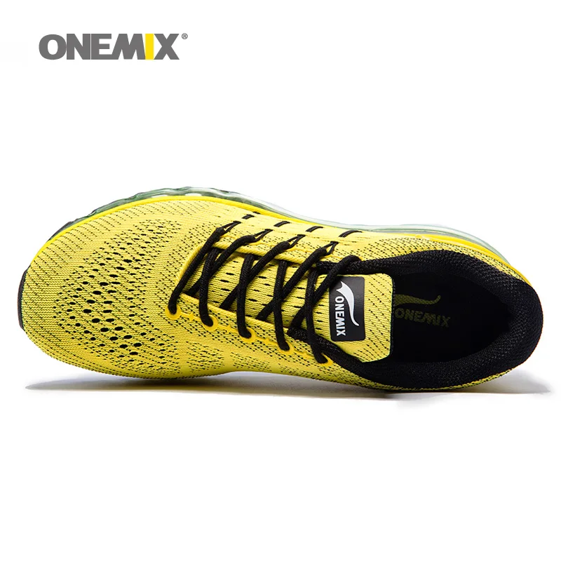 ONEMIX Air/женская спортивная обувь для мужчин; сетчатая уникальная обувь; язык; спортивные кроссовки; Черная дышащая Спортивная обувь; кроссовки с подушкой; 8