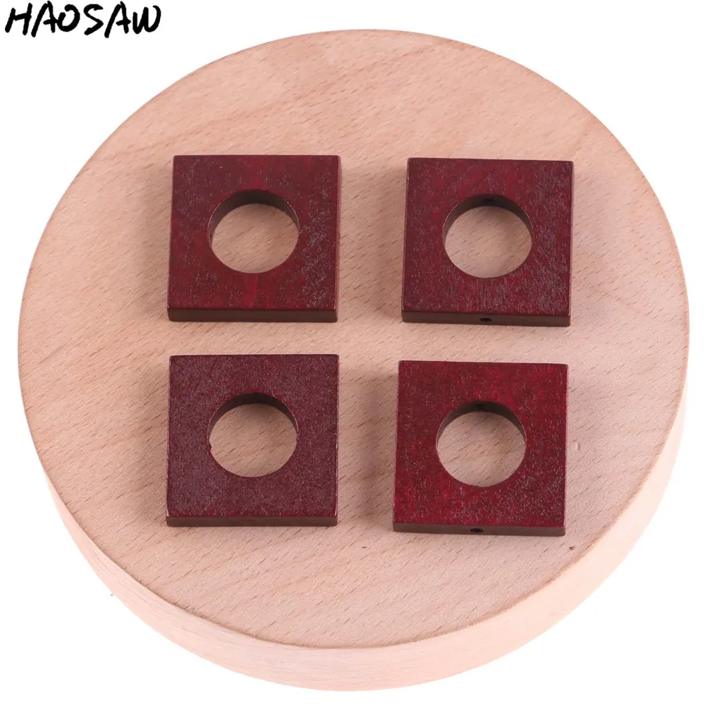 

25*25MM 200Pcs/Lot Square Shape Hollow Out Wood Beads For DIY Handmade Earrings Jewelry/Accessories Making/Jewelry Findings