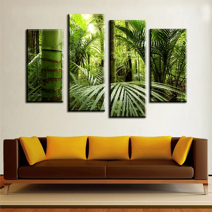 Настенные художественные куадросы Fallout 4 шт. красивые тропические джунгли