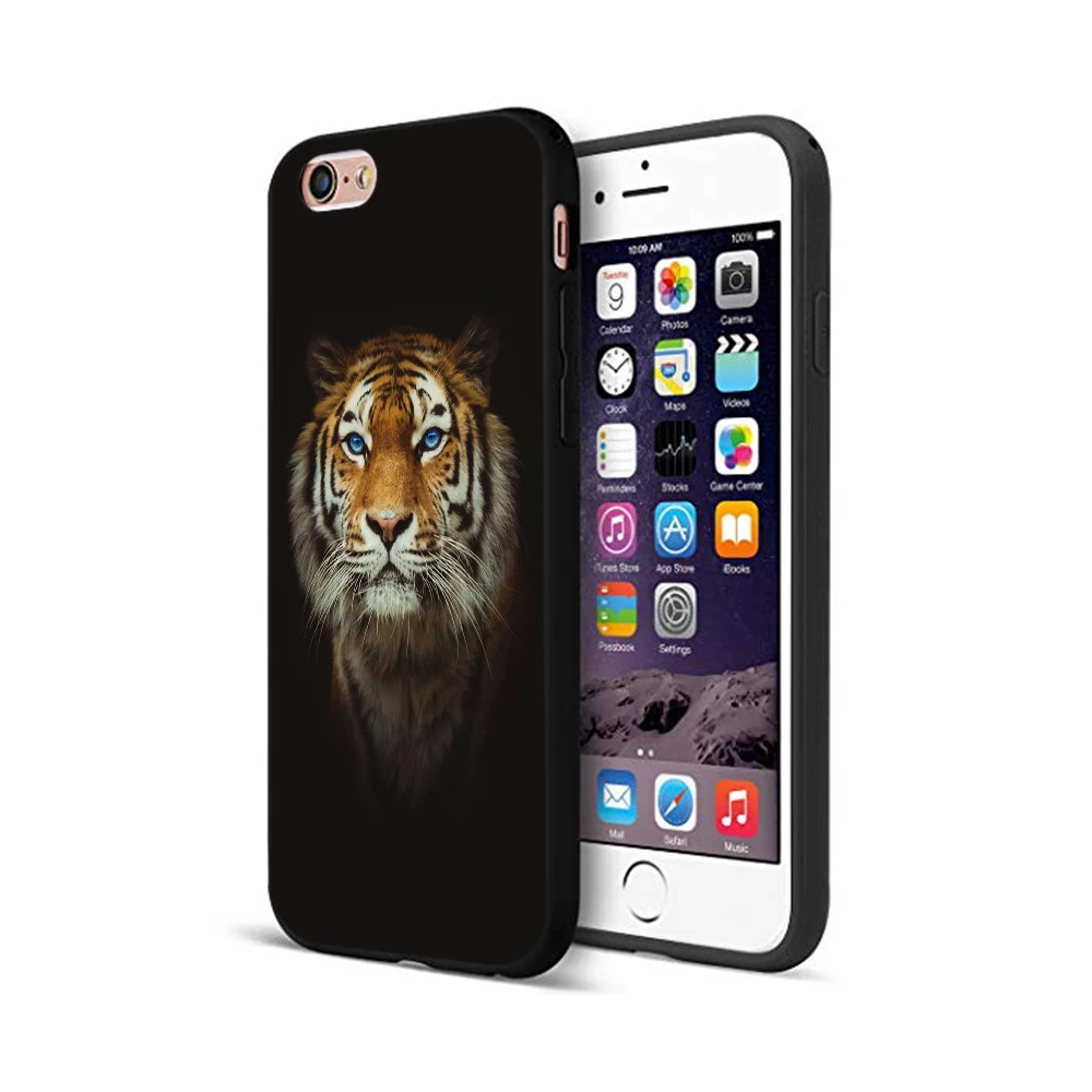 10068 Черный чехол ТПУ для iphone 5 5s se 6 6s 7 8 plus x 10 чехол силиконовый чехол для iphone XR XS 11 pro MAX чехол русский медведь тигр лев - Цвет: 10068