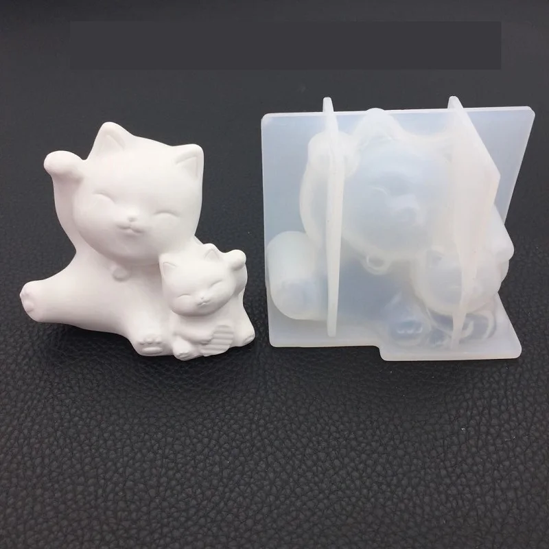 Lucky cat животных свечи формы силиконовые ароматерапия Силиконовые для день