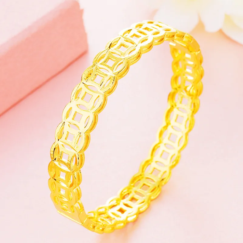 Женский браслет из золота 24 карата|Браслеты с шармами| |