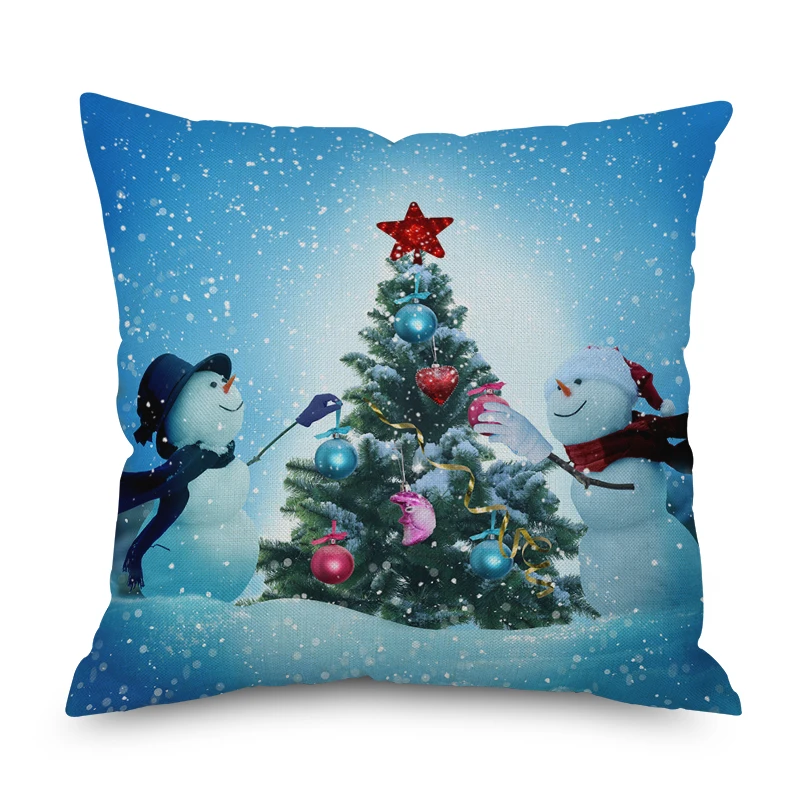 CFen A's Christmas Throw Pillow Case Vehicle Decorative Pillows Cover For Sofa Seat Cushion gift 45x45cm Home Decor 1pc | Дом и сад