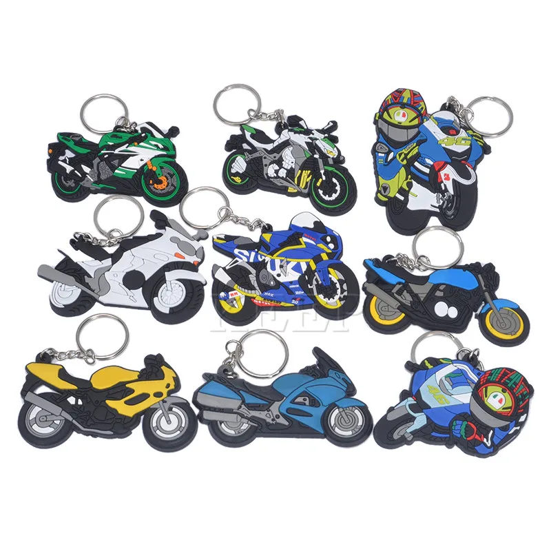 Брелок модель мотоцикла резиновая брелок держатель для BMW Suzuki Yamaha Kawasaki Honda 46