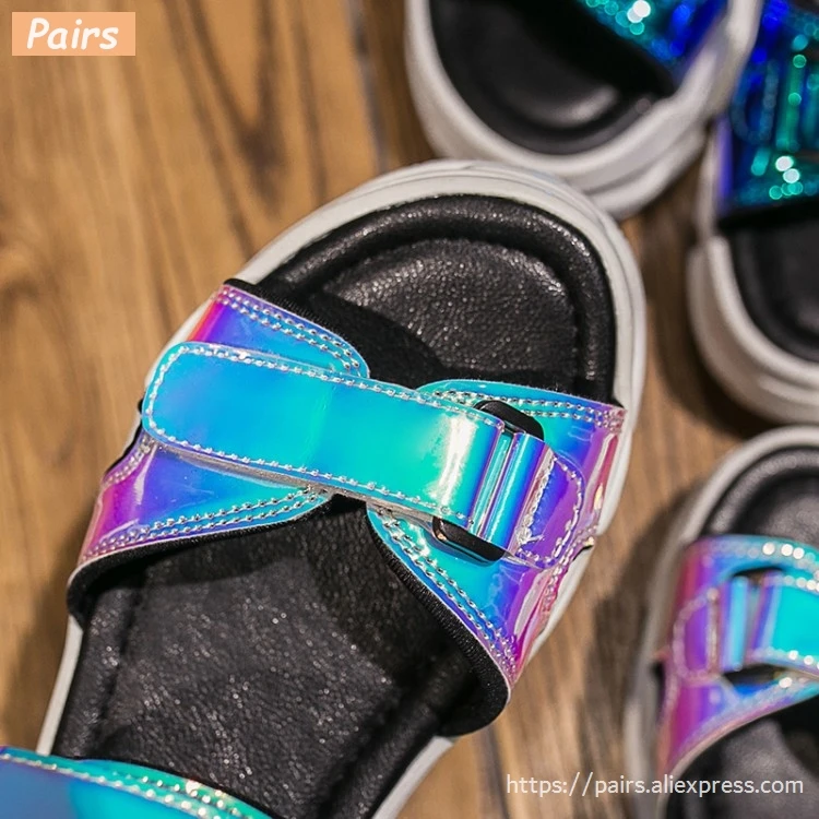 Сандалии на платформе 5 см Женские туфли танкетке и каблуке средней высоты летние