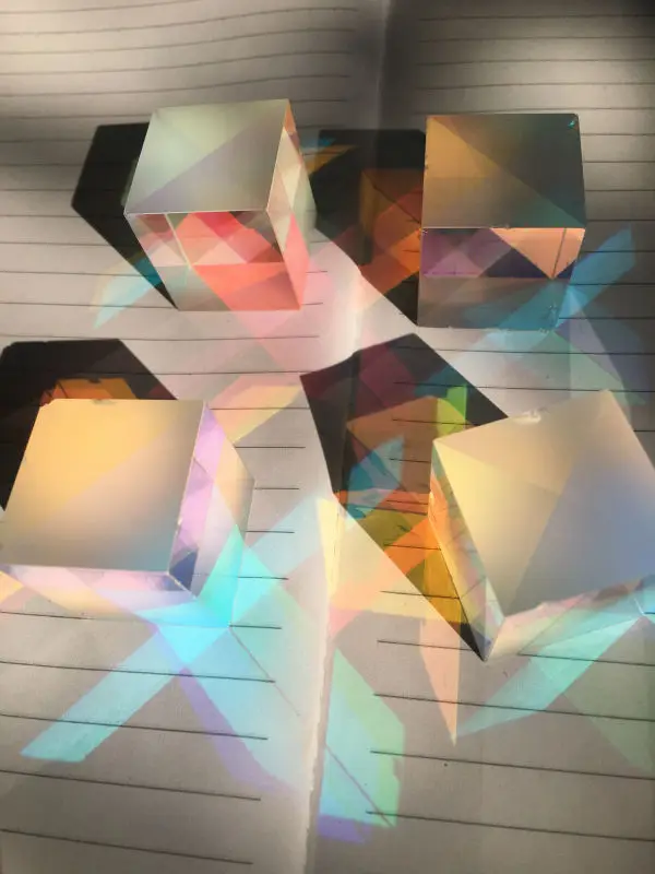 4 шт. 1 9x1 8 см дефектное Оптическое стекло призма крест дихроический X Cube призмы RGB