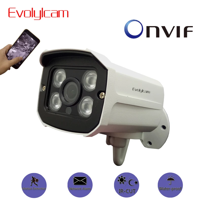 Evolylcam HD 1MP 720 P/960 P 1. 3MP/1080 2MP Проводная ip камера Onvif P2P Металлическая Цилиндрическая