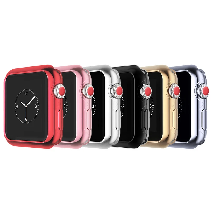 Высококачественный Ультратонкий чехол для Apple Watch мягкий из ТПУ умных часов