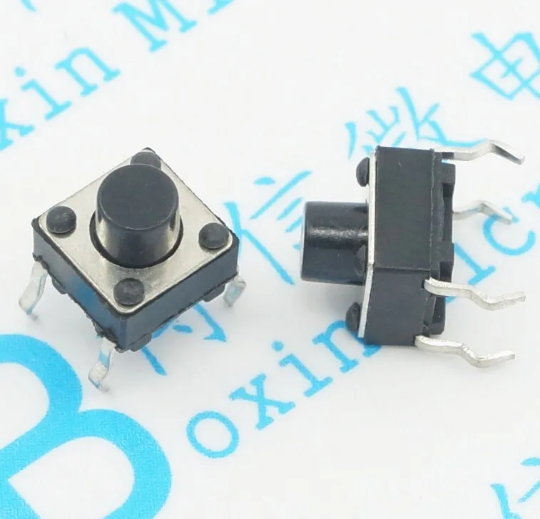 50 шт./тактовый переключатель 6x6 ключ DIP 4 Pin 6*6*5 мм/6 мм/7 мм/8 мм/9 мм/10 мм/11 мм/12 мм/13 мм/14