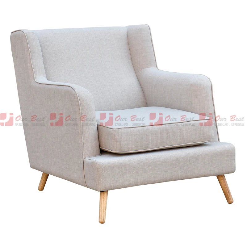 Olger Beth fabric sofa chair modern Armchair fashion cafe club |