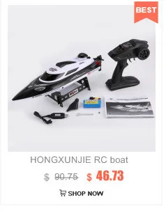 HONGXUNJIE радиоуправляемая лодка HJ806 47 см 2,4 г RC 30 км/ч высокоскоростная гоночная лодка система водяного охлаждения перевернутое всенаправленное напряжение Promp