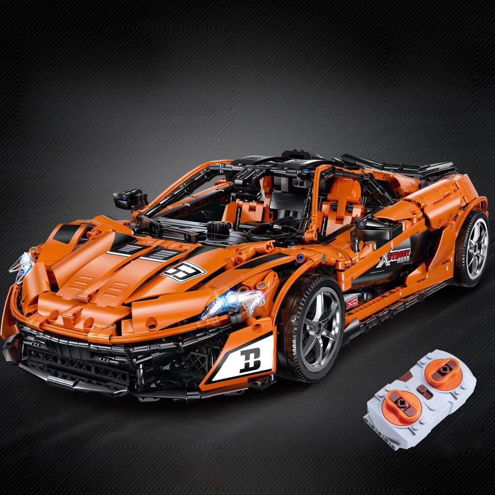 Конструкторы Technic, 3307 шт., игрушки для автомобиля, блоки для моделирования, McLarened P1, MOC 16915, модель, подарки на день рождения ребенка