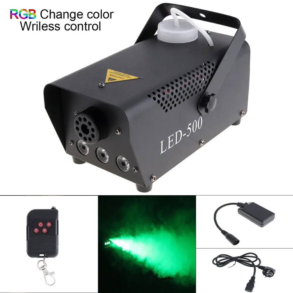 Wireless Control LED 500W RGB Color LED Fog Machine / Professional LED Fogger / Stage Ejector for KTV / Bar