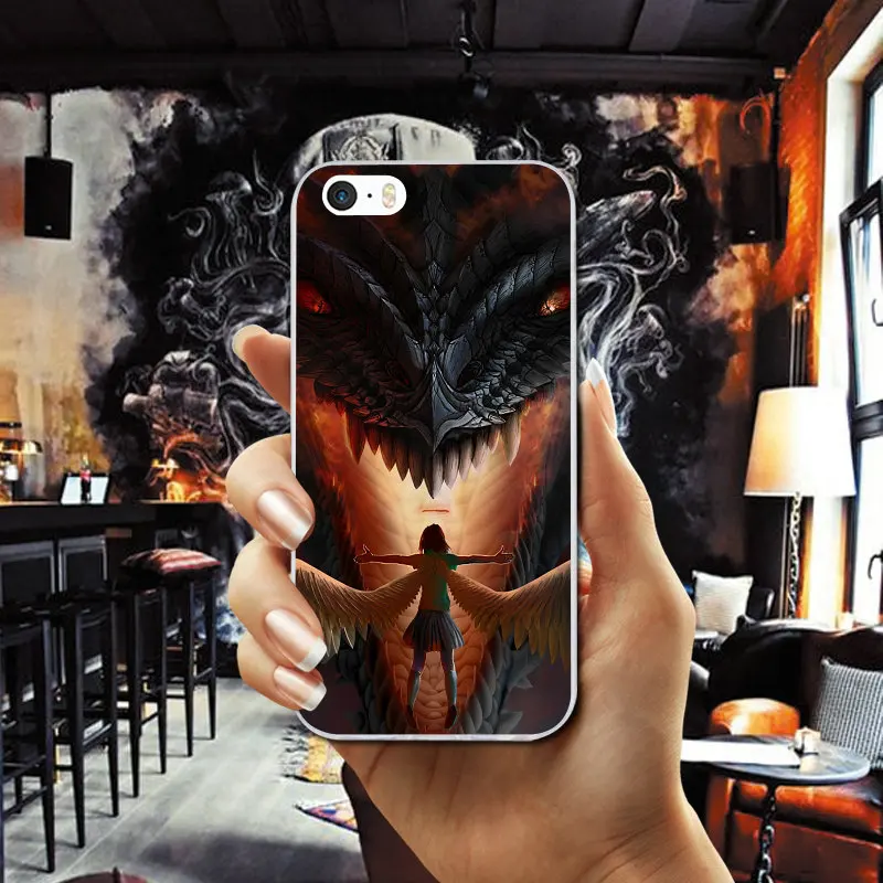 Игры Дракон рыцарь иллюстрация мягкие ТПУ Аксессуары для мобильных телефонов