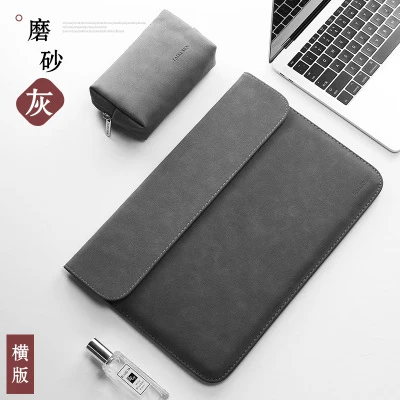 Scrub dark gray s1 Скраб PU кожаный чехол для ноутбука 15,6 14 для Macbook Air 13 Чехол Pro 11 12 15 матовый чехол для Xiaomi Mi ноутбука 12,5 13,3 - Цвет: Scrub dark gray s1