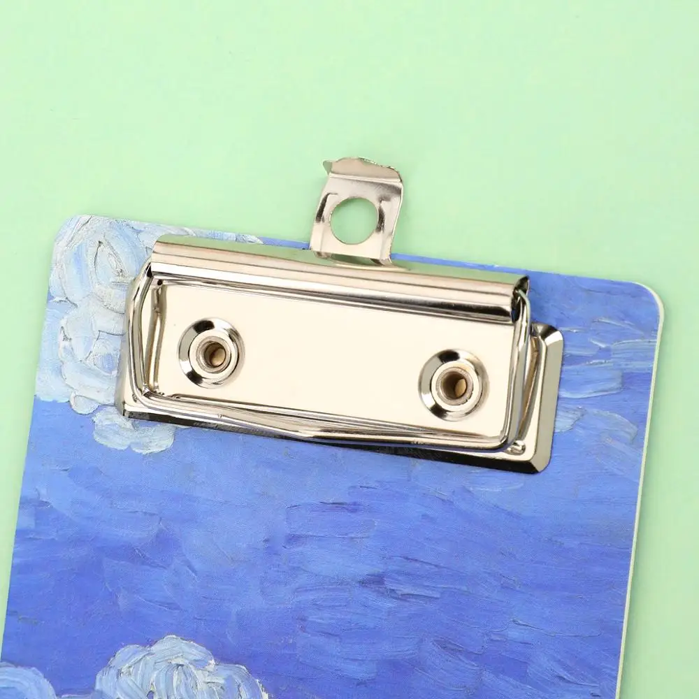JIANWU Van Gogh Board Clip Sticky Note Clipboard Memo Pads Fruit Notebook Printed Kawaii note pad clip School Office Supplies