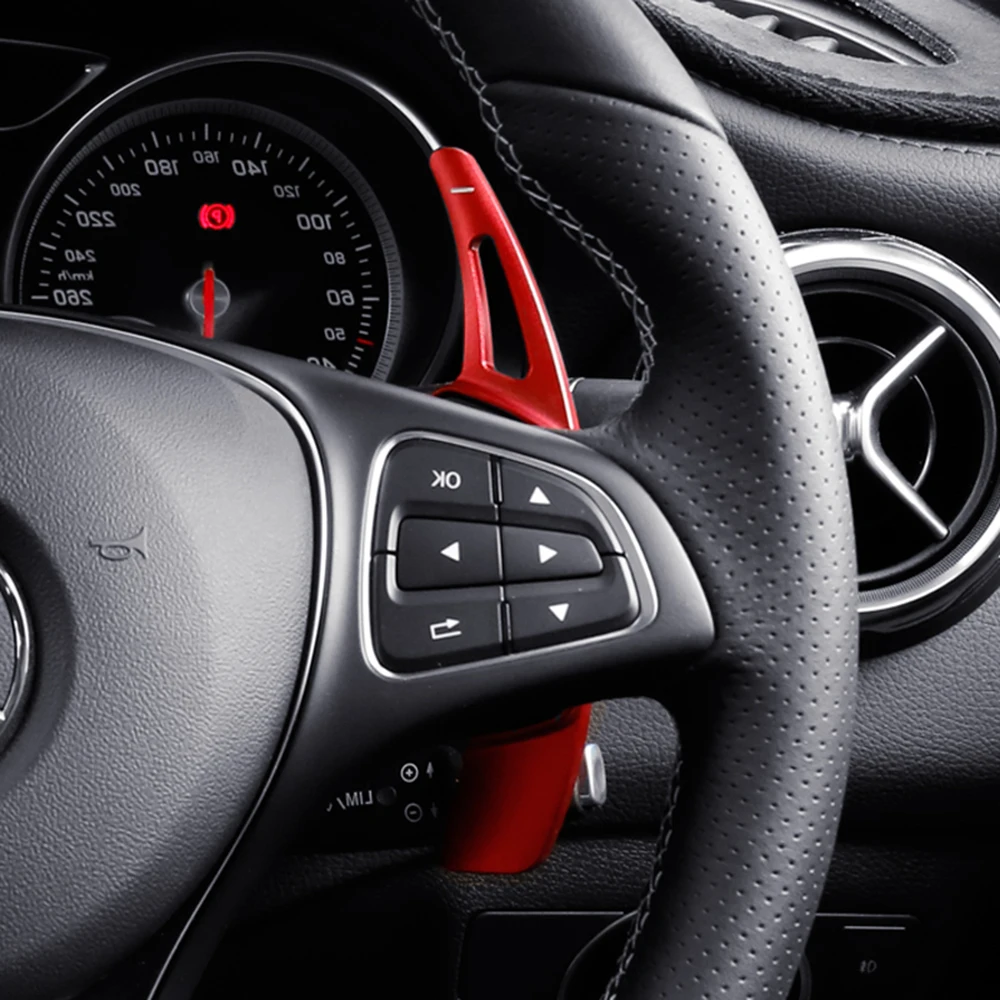 Для Mercedes Benz A B C E W205 W213 W176 W246 GLC CLS GLE Автомобильный руль лопасти переключения удлинители переключения DSG стикер Стайлинг