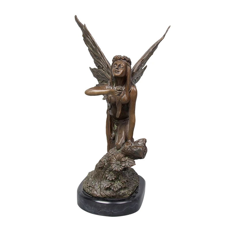 Table decoration casting bronze metal craft angel fariy ornament statue sculpture for sale | Дом и сад