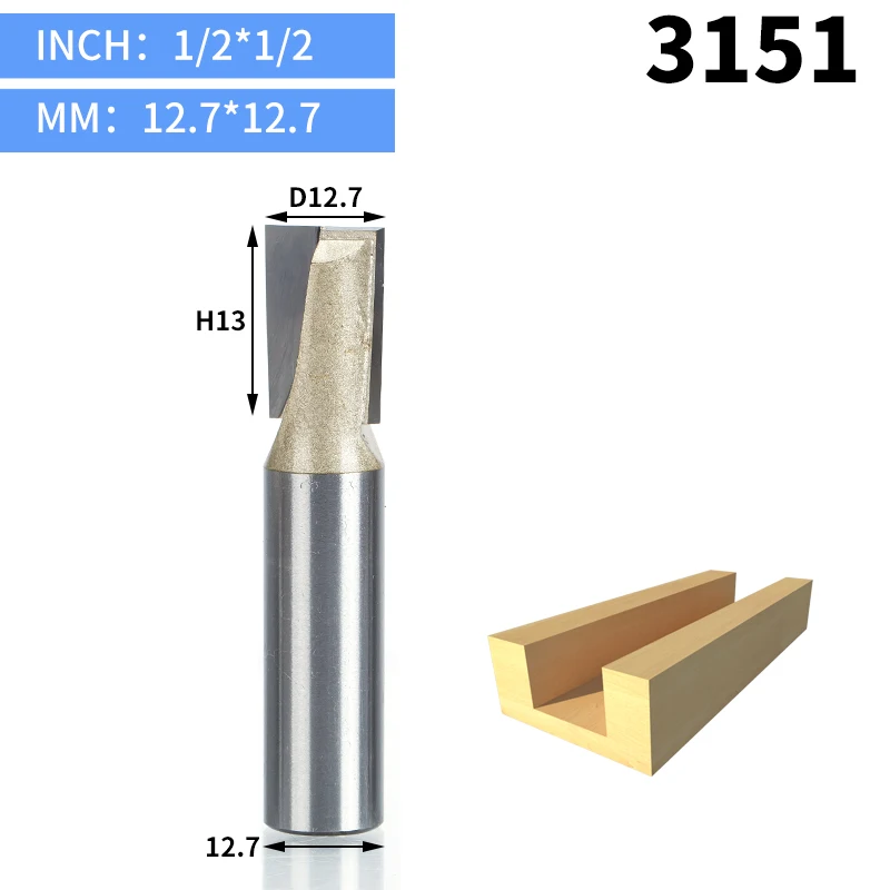 3151 HUHAO 1 шт. 1/" хвостовик ЧПУ для очистки нижней части фрезы Деревообрабатывающие инструменты Два флейты Концевая фреза фрезы для дерева режущие инструменты - Длина режущей кромки: 3151