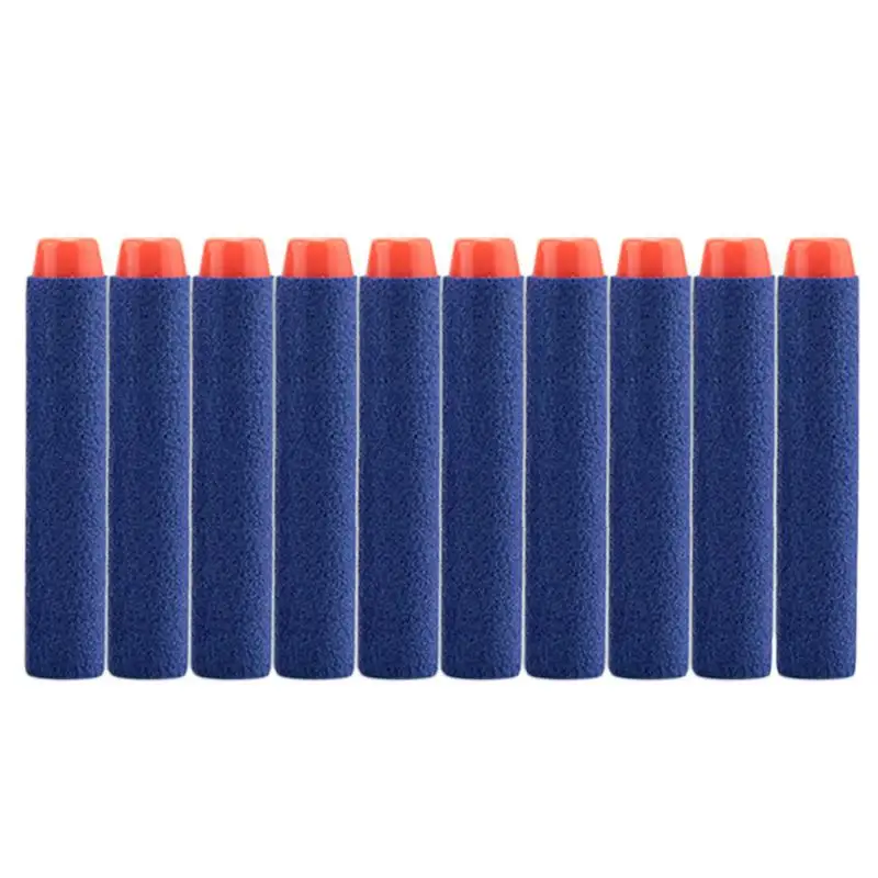 10pcs 10/50/100 шт для Nerf пулями, мягкими дырочку головы 7,2 см заправка игрушка дартс оружейные пули для Nerf серии бластеров детские игрушки для улицы - Цвет: 10pcs