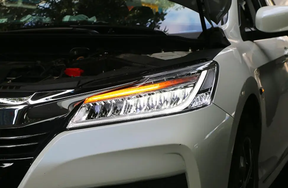 Светодиодные фары для Honda Accord 2016 Автомобильные светодиодные двойные ксеноновые