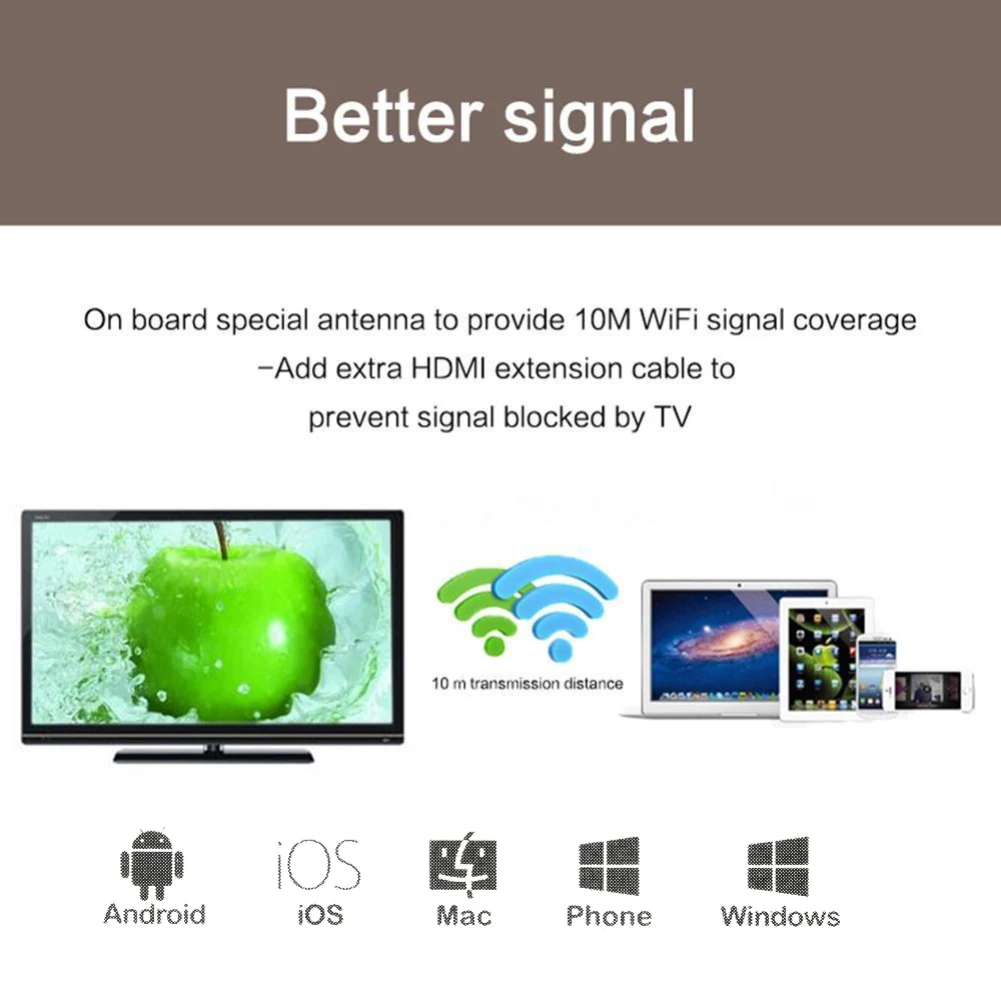 Новый MiraScreen TV Stick ключ Anycast Crome литой HDM 1080P WiFi Дисплей приемник Miracast Chromecast PC Android