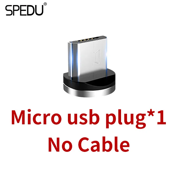 1 Micro usb Plug Usb зарядное устройство, автомобильное зарядное устройство SPEDU Магнитный кабель для huawei P10 honor 9 meizu pro 6 7 oneplus 5t 5 мобильный телефон автомобильное зарядное устройство кабель - Тип штекера: 1 Micro usb Plug