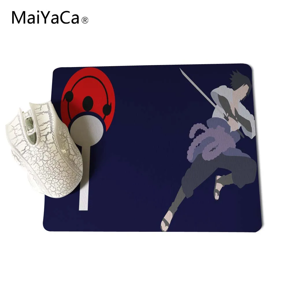MaiYaCa Sasuke Uchiha-Naruto компьютерный коврик для мыши коврики для украшения рабочего стола Нескользящий Резиновый коврик не оверлок коврик для мыши