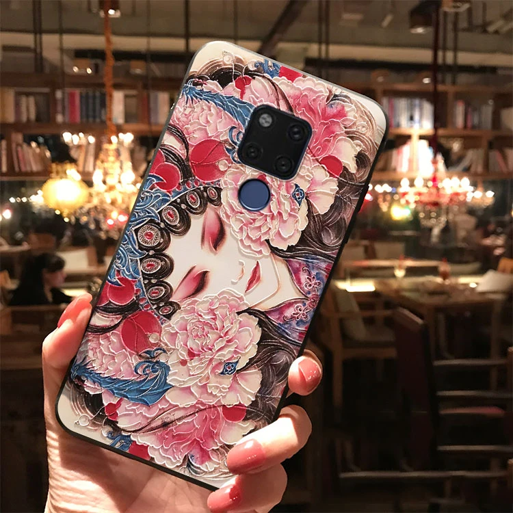3D с тиснением и изображением цветка бант из ленты TPU с изображением для huawei P30 P20 P8 P9 P10 Lite Mini Pro P smart Y9 Коврики 10 20 Nova 2i 3 3i Honor 8X чехол