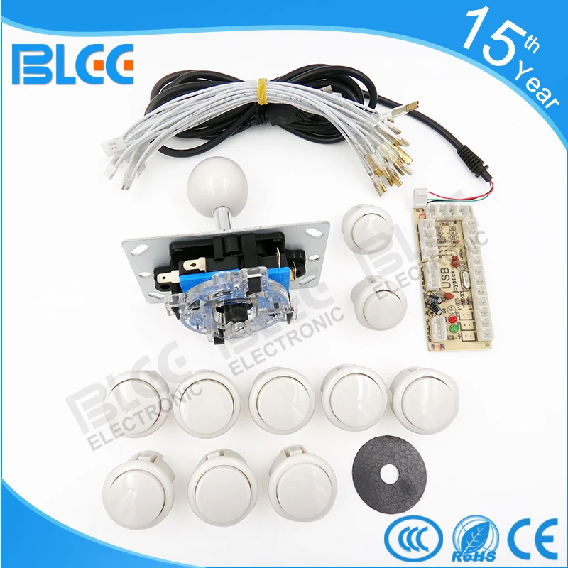 Аркадный джойстик DIY Kit Нулевая задержка игровой набор usb-датчик для ПК Arcade копия Sanwa Джойстик 24/30 мм кнопки для Аркады MAME