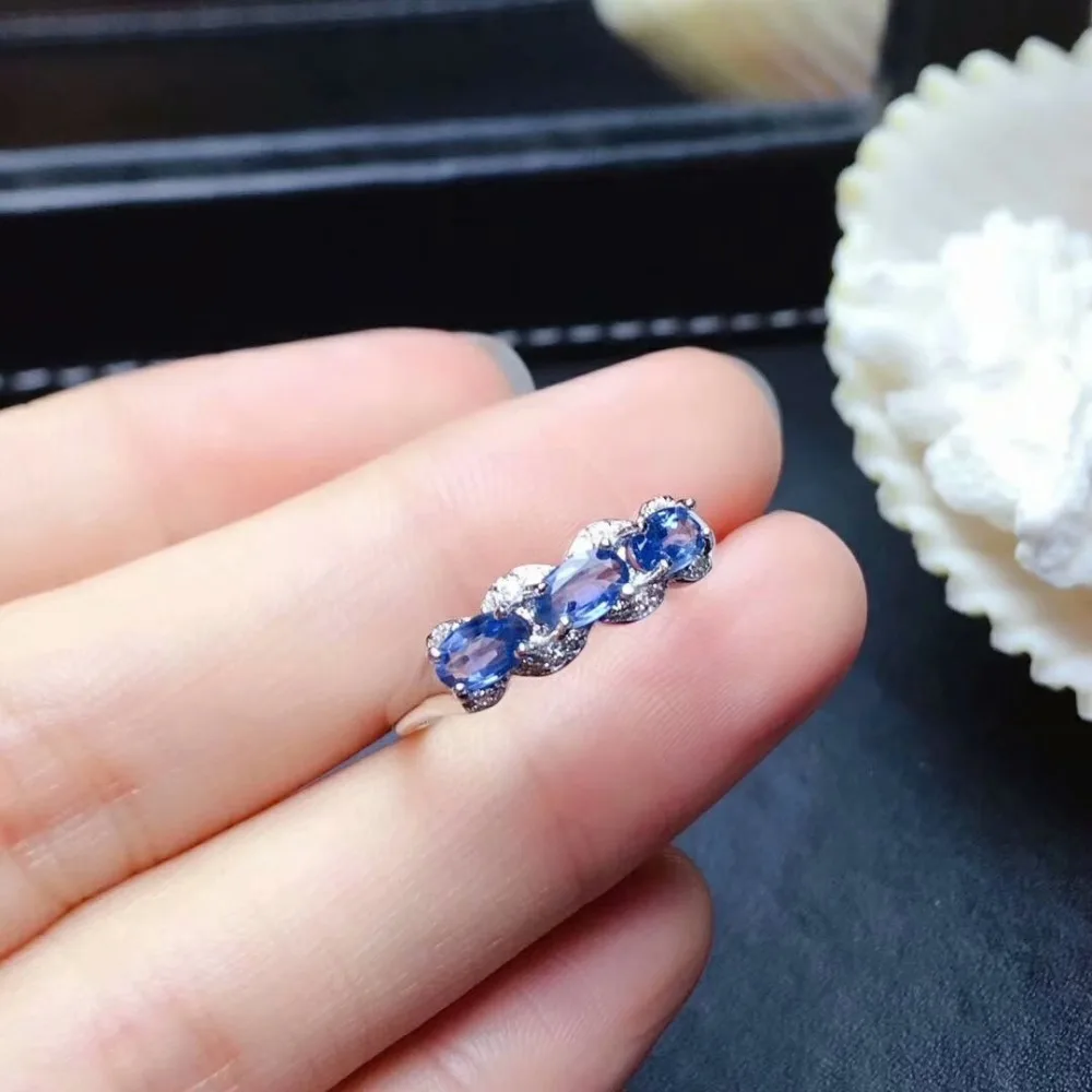 Кольцо shilovem из серебра 925 пробы с натуральным сапфиром хорошее украшение | Отзывы и видеообзор