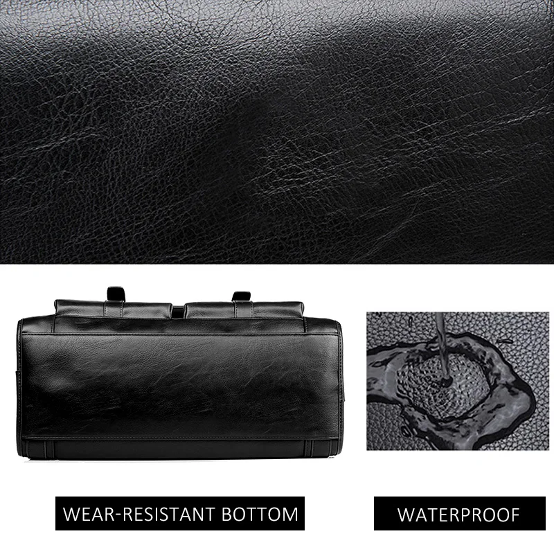 Портфель Scione мужской из искусственной кожи утолщенный вместительный мессенджер